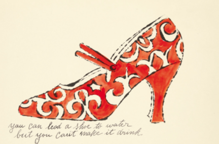 Andy Warhol’un ayakkabı tasarımları Andy Warhol çizimi